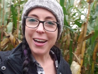 Halloween Week! A Naughty Flash In The Corn Maze