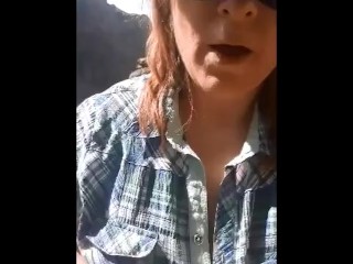 peeing in public on a hike on holiday, more for sale or on live cam !